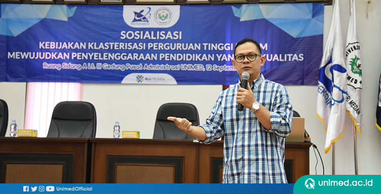 UNIMED Gelar Sosialisasi Klasterisasi Perguruan Tinggi