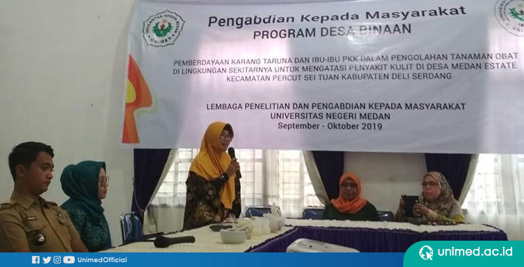 Dosen UNIMED Berdayakan Ibu – Ibu PKK dan Karang Taruna dalam pengolahan Tanaman Obat Keluarga (TOGA).