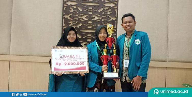 Mahasiswa Unimed Meraih Juara 3 Nasional YORECO PPIPM Fair 2019 di UNP