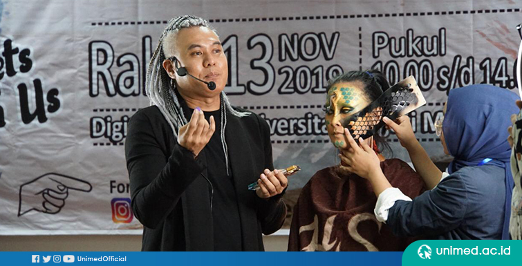 Prodi Tata Rias FT Gelar Workshop Fantasy Make Up Art