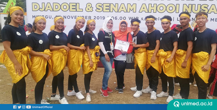 Mahasiswa FBS UNIMED Raih Juara 1 Senam Ahoi Nusantara