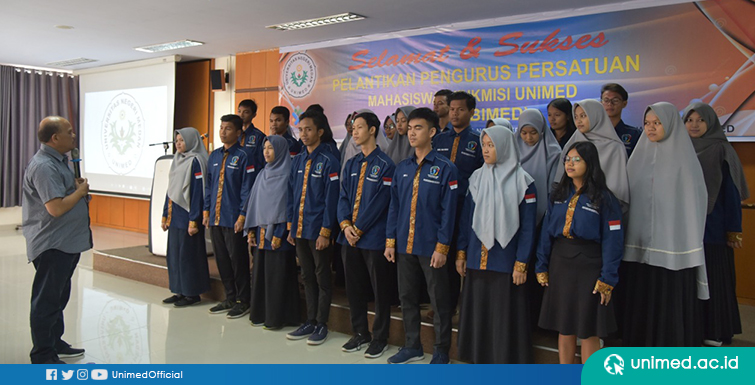 Wakil Rektor III UNIMED Lantik PERSMABIMED Periode 2019-2020