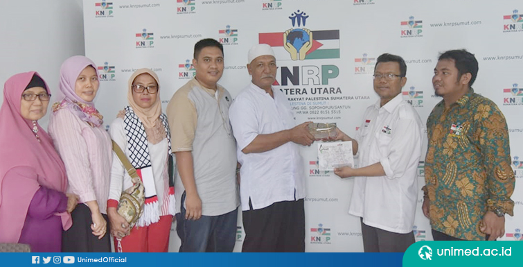 PHBI FIP Bersama Civitas UNIMED Serahkan Bantuan Misi Kemanusiaan Palestina