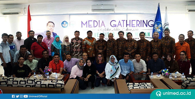 Pererat Silahturahmi dengan Jurnalis, UNIMED Gelar Media Gathering