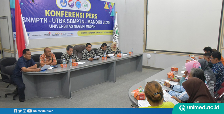 UNIMED Gelar Temu Pers SNMPTN/SBMPTN tahun 2020