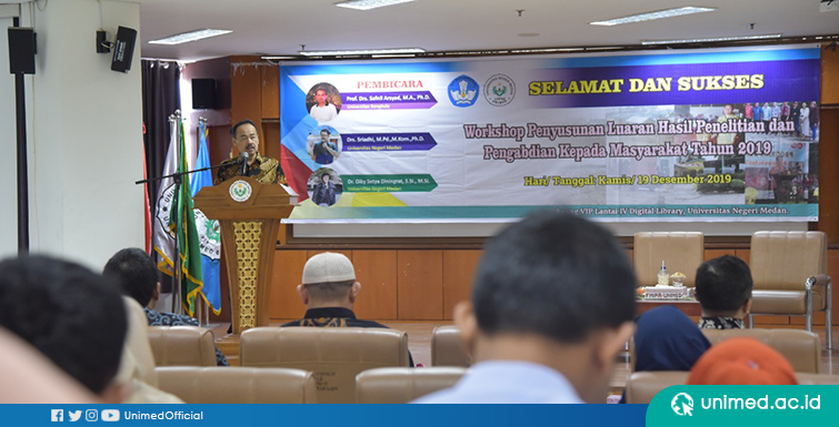 LPPM Unimed Gelar Workshop Penyusunan Luaran Hasil Penelitian dan Pengabdian Masyarakat