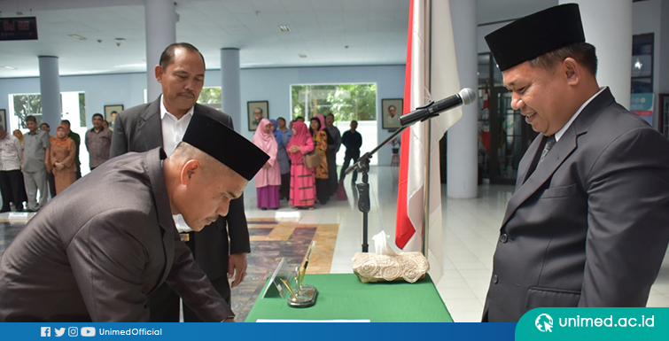 Rektor Unimed Lantik Wakil Dekan 4 Fakultas