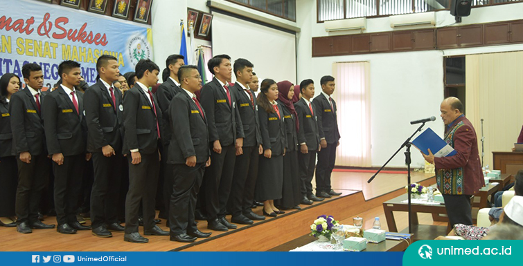 Wakil Rektor III Lantik SEMA UNIMED Periode 2020-2021