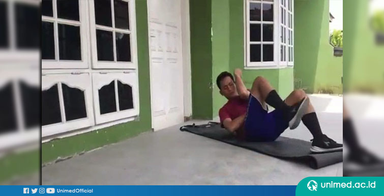 Dorong Masyarakat Berolahraga di Masa Covid 19 , Mahasiswa FIK UNIMED Adakan Lomba Workout From Home