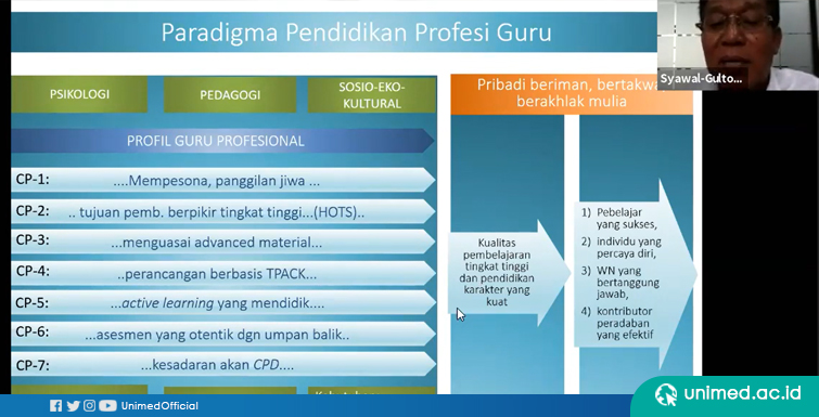 Prof. Syawal Gultom : PPG 2020 ini Jadi Harapan Baru dalam Ubah Cara Berpikir 25 juta Generasi Masa Depan Indonesia