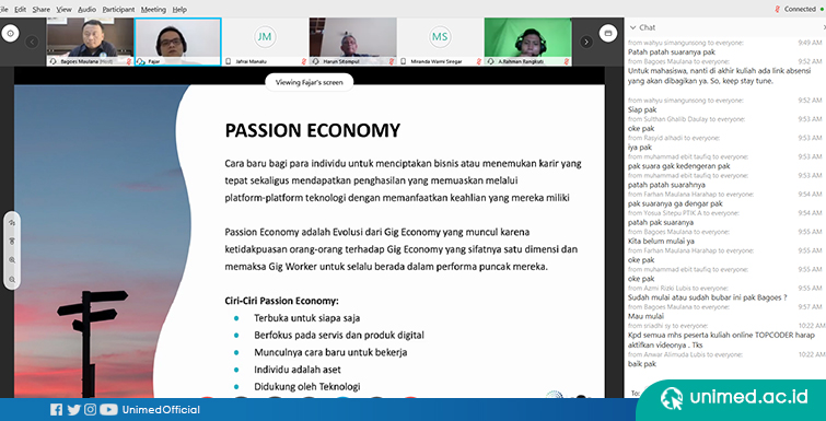 Kuliah Daring Prodi PTIK FT : Membangun Passion Economy Lewat Topcoder