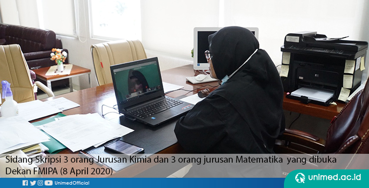 Ujian Tugas Akhir Mahasiswa Unimed Secara Virtual di Masa Pandemi Covid-19