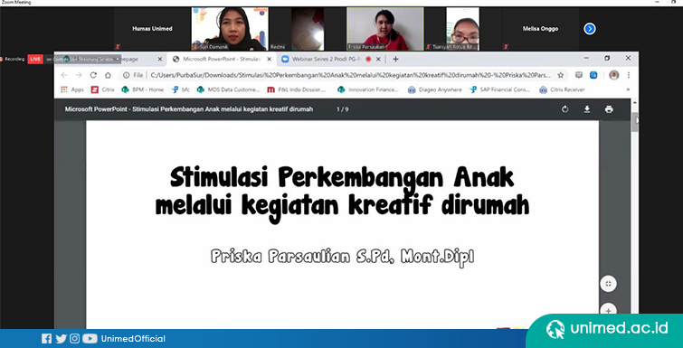 Webinar Pg Paud Pembelajaran Kreatif Untuk Anak Usia Dini Di Masa New