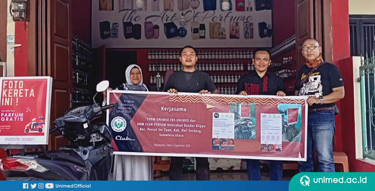 UNIMED Bantu Kembangkan UKM Club Parfum Deli Serdang Melalui PKM