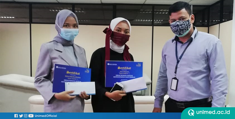 Dua Mahasiswa Tata Busana Unimed Raih Juara I dan II Lomba Kreasi Busana Muslim BI