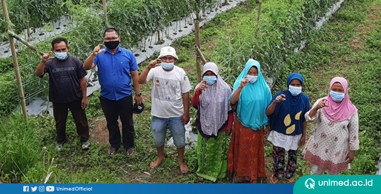 Tim PKM Unimed Terapkan Teknologi Tepat Guna Untuk Pertanian Pada Kelompok Tani Desa Kuta Dame