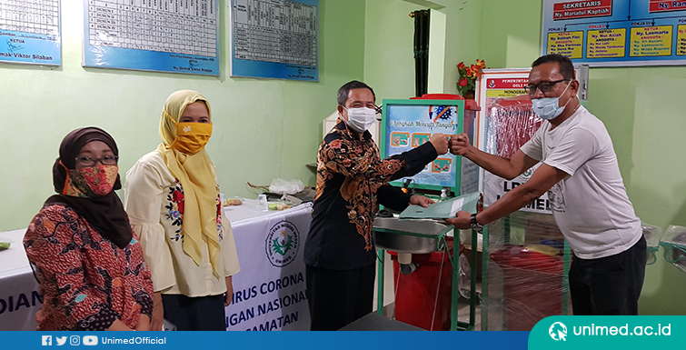 LPPM UNIMED Kembangkan Inovasi Cegah Penyebaran Covid-19 di Desa Paya Gambar Kab. Deli Serdang