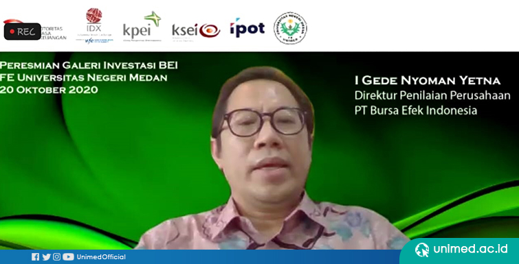 Jalin Kerjasama dengan PT. BEI dan PT. IPOT, FE Unimed Resmikan Galeri Investasi dan Lab Pasar Modal