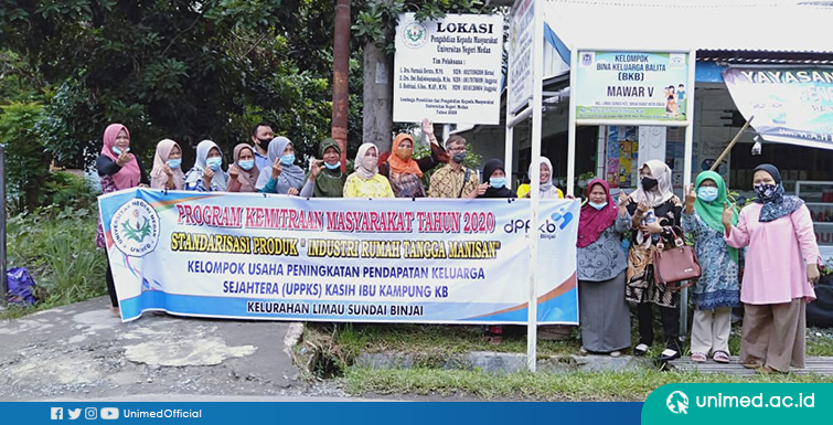 UNIMED Bantu Kembangkan Mutu dan Standarisasi Produksi Usaha Manisan UPPKS Kasih Ibu Kota Binjai