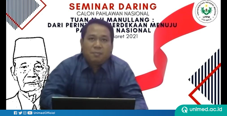 Seminar Daring Unimed Guna Usulkan Tuan HM Manulang jadi Pahlawan Nasional