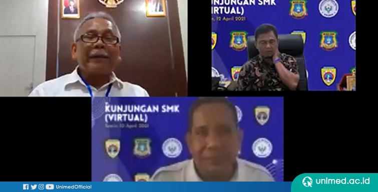 Sukseskan Program MBKM, FT UNIMED Berkunjung Secara Virtual ke SMK Favorit di Sumut