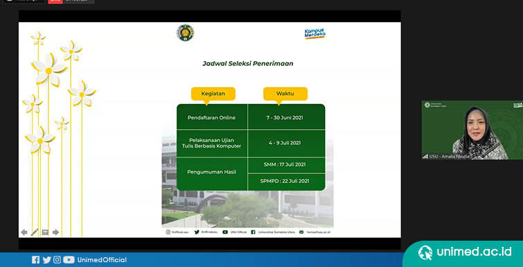 UNIMED Kolaborasi dengan USU, dan UIN-SU Gelar Sosialiasi Seleksi Mandiri Tahun 2021