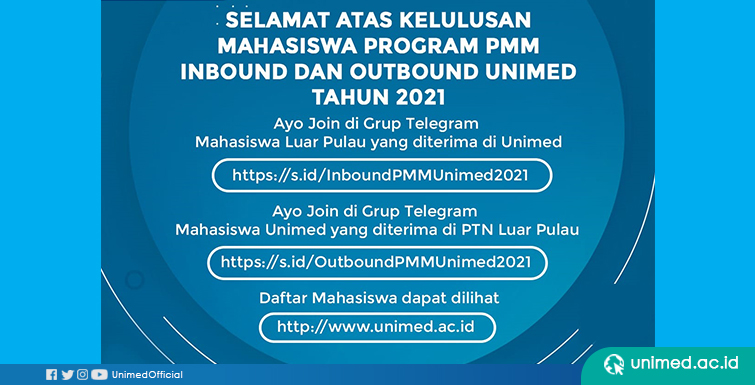 Program PMM 2021, UNIMED Terima 313 Mahasiswa dari PT Luar Pulau dan Berangkatkan 301 Mahasiswa