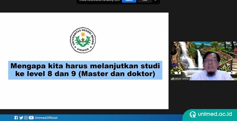 Prodi Magister Fisika PPs UNIMED Gelar Webinar Kompetensi Kebutuhan Sainstis dalam Era Society 5.0