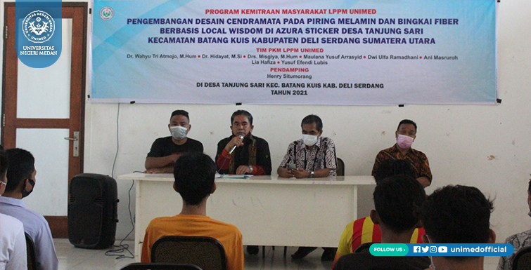 Tim LPPM UNIMED Kembangkan Desain Cenderamata Berbasis Local Wisdom di Desa Tanjung Sari