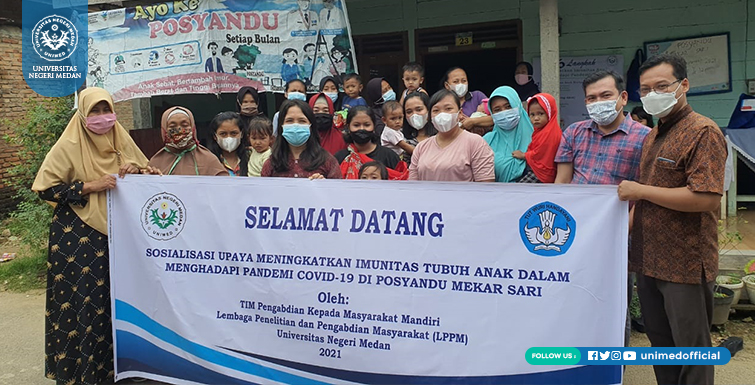 Tim LPPM UNIMED Beri Penyuluhan Peningkatan Imunitas Tubuh Anak di Masa Pandemi Covid-19