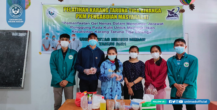 Mahasiswa UNIMED Manfaatkan Nanas Sebagai Bahan Pembuat Gel Penghilang Jerawat Punggung