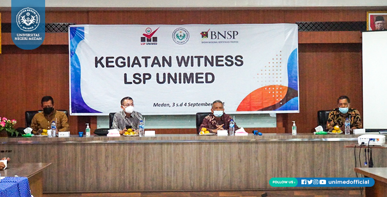 LSP UNIMED Terima Kunjungan Master Asesor BNSP pada Kegiatan Witness