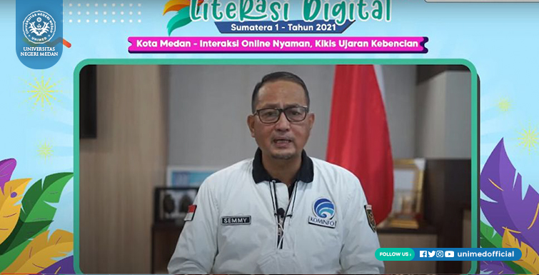 Dekan FBS Jadi Narasumber di Webinar Kominfo Mengenai Literasi Digital