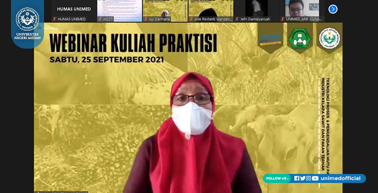 Sahuti MBKM, Webinar Kimia FMIPA UNIMED Hadirkan Praktisi Industri Kelapa Sawit dan Pakan