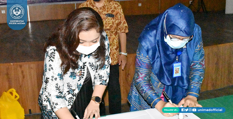 Implementasi IKU 6, FMIPA UNIMED Tandatangan MoA dengan Perusahaan dan Sekolah Mitra