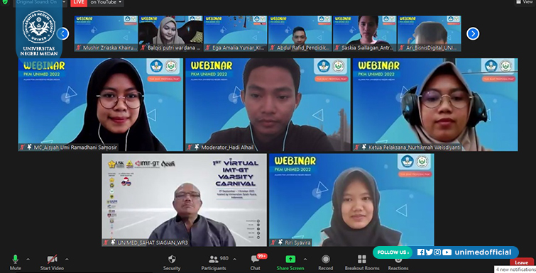 Tingkatkan Proposal PKM 2022, UNIMED undang Alumni PIMNAS di Webinar PKM