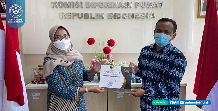 UNIMED Kembali Terima Penghargaan KIP Tahun 2021 dari Komisi Informasi Pusat