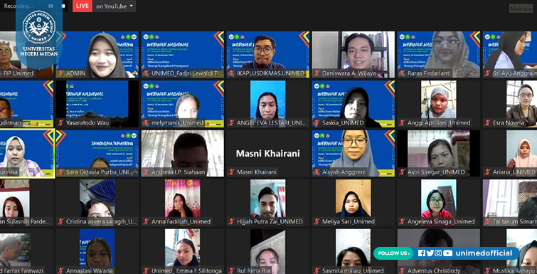 Penmas Unimed Gelar Webinar Nasional Adiksi Game Online : Strategi Pencegahan dan Penanganannya