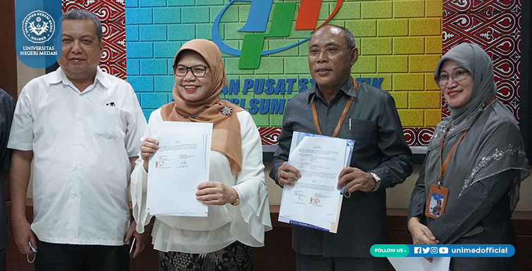 Jurusan Pend. Geografi FIS Unimed Tandatangan MoA dengan BPS Prov Sumut