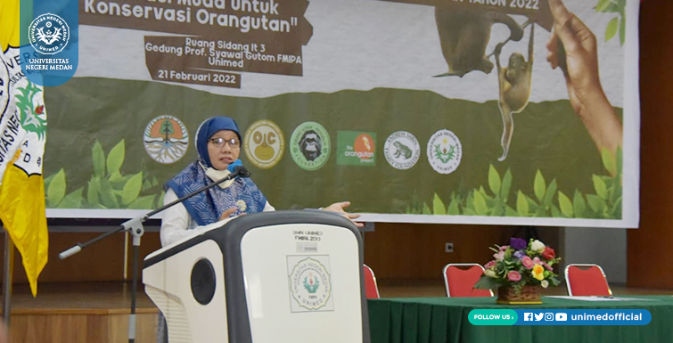 FMIPA UNIMED dan YOSL-OIC Gelar Simposium dan Pemberian Beasiswa Peduli Orangutan 2022