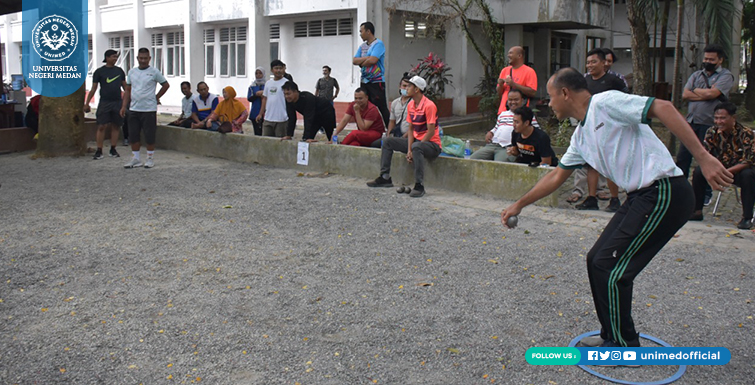 Sambut Perkuliahan di Tahun 2022, FIK UNIMED Gelar Kejuaraan Petanque dan Tenis