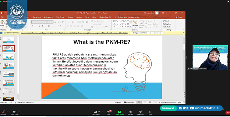 Unimed Gelar Sosialisasi Proposal PKM Tahun 2022