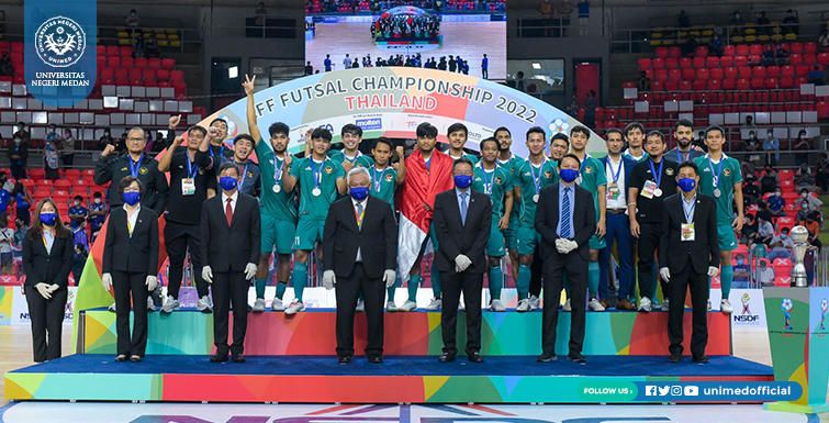 Mahasiswa PPs Unimed Raih Runner Up Futsal Piala AFF 2022 di Thailand