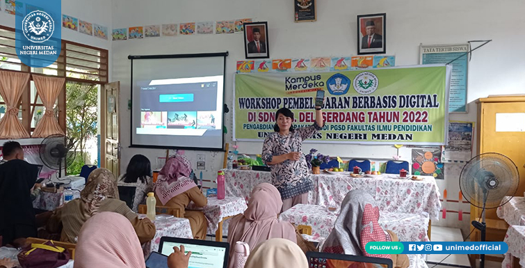 Dosen PGSD FIP Unimed Latih Guru Kabupaten Deli Serdang Pembelajaran Berbasis Digital